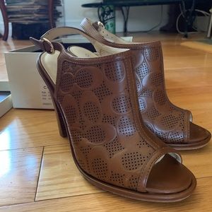 Coach leather heels